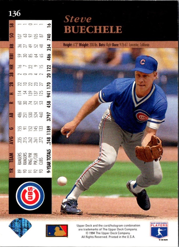 1992 Upper Deck Electric Buechele Steve