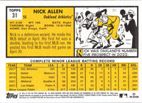 2022 Topps Nick Allen #213 Rookie