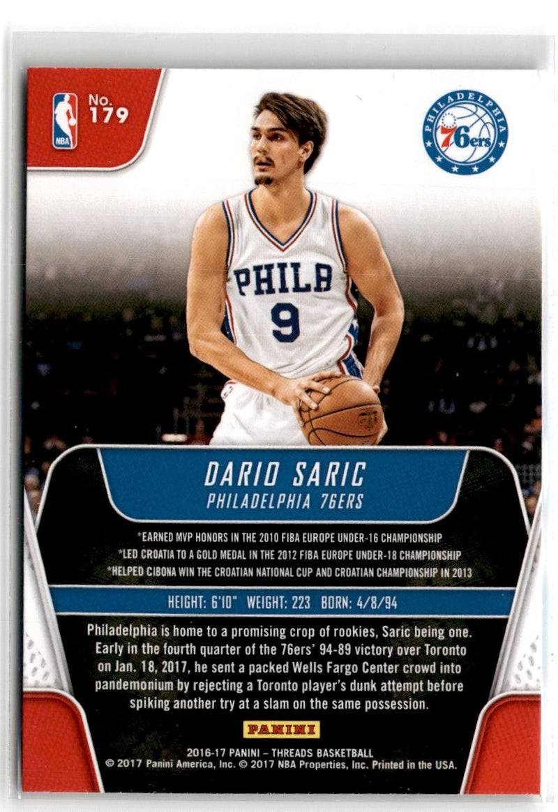 2016 Panini Threads Dario Saric