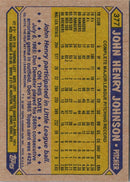 1987 Topps John Henry Johnson