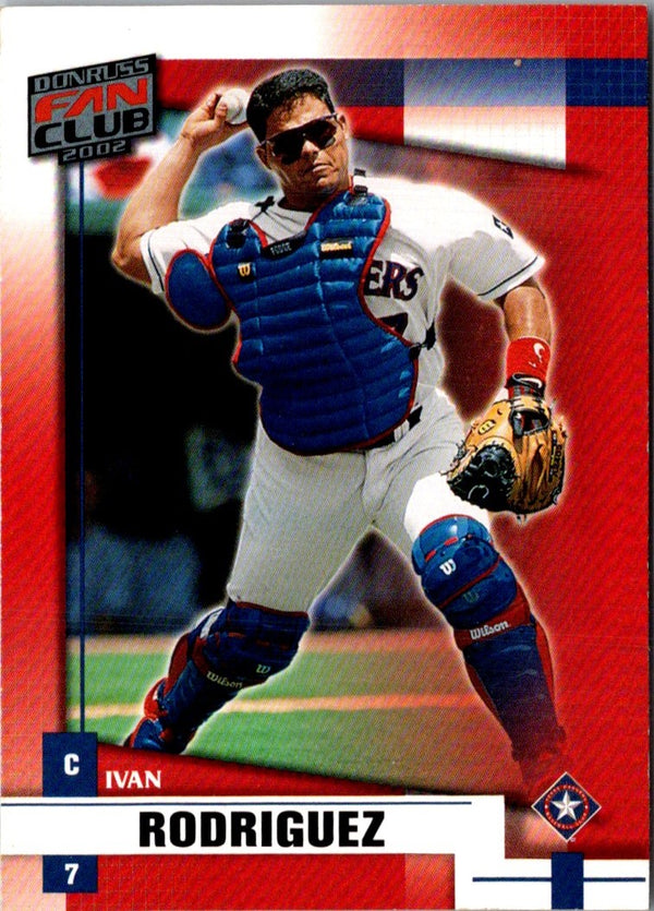 2001 Donruss Class of 2001 Ivan Rodriguez #72