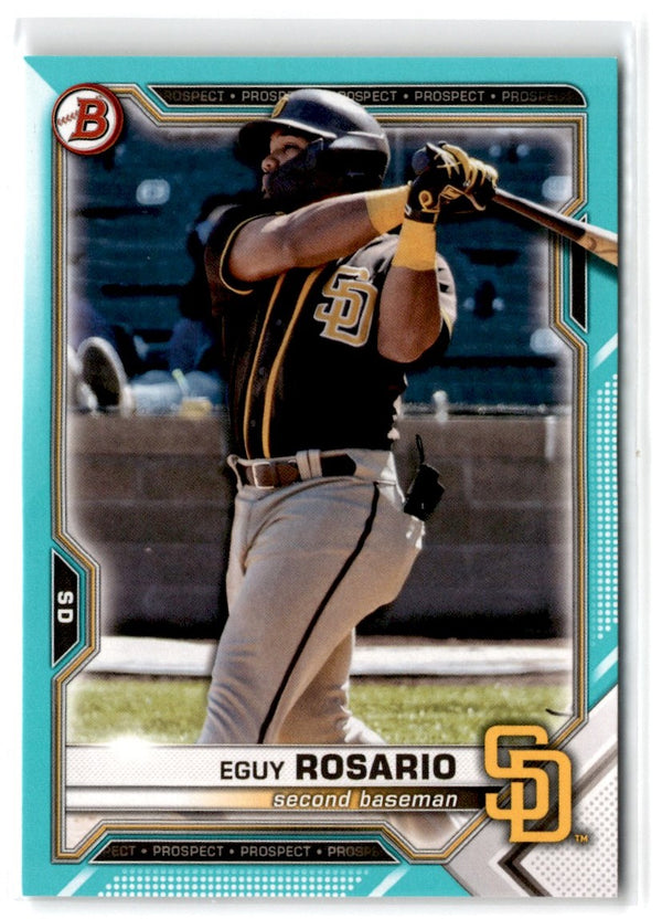 2021 Bowman Draft Aqua Eguy Rosario #BD-33 182/199