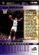 1997 Press Pass Double Threat Derek Anderson
