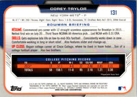 2015 Bowman Draft Picks & Prospects Chrome Corey Taylor #131
