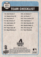 2009 O-Pee-Chee Arizona Diamondbacks #511