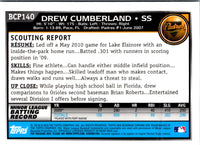 2010 Bowman Chrome Prospects Drew Cumberland #BCP140