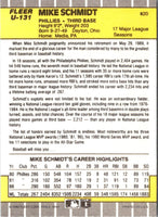 1989 Fleer Update Mike Schmidt #U-131