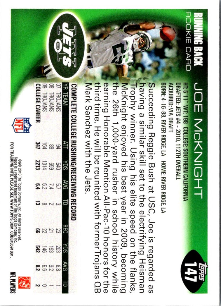 2010 Topps Platinum Joe McKnight