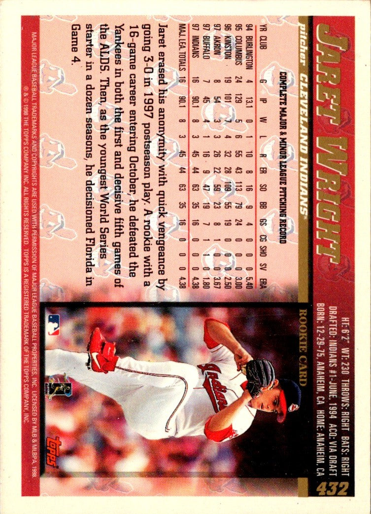 1998 Topps Jaret Wright