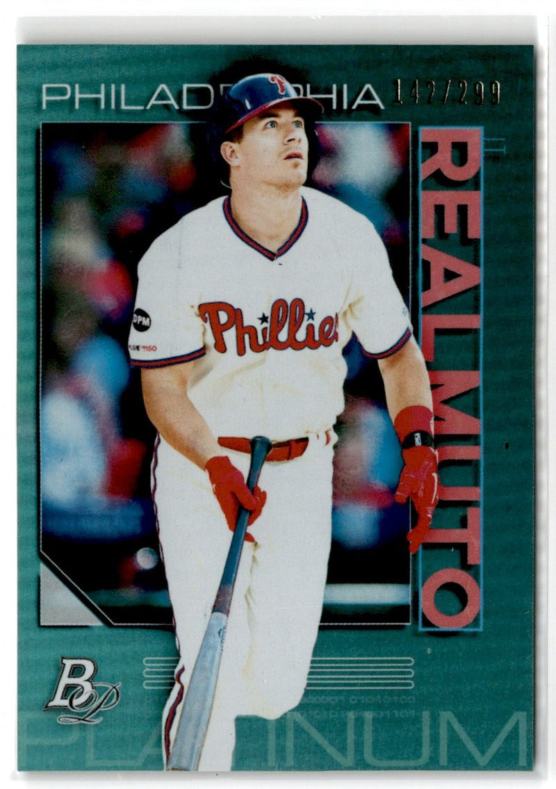 2020 Bowman Platinum Teal J.T. Realmuto