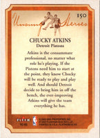 2002 Fleer Platinum Chucky Atkins #150