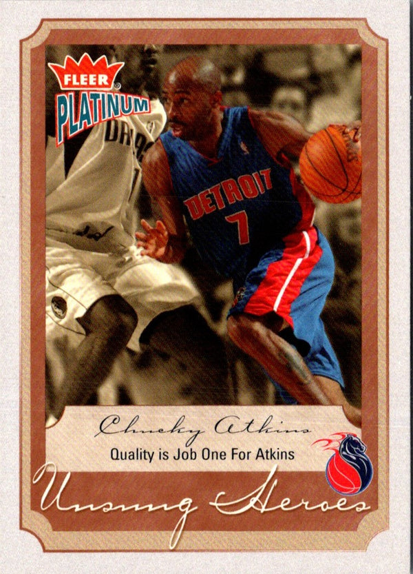 2002 Fleer Platinum Chucky Atkins #150