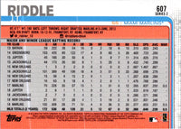 2019 Topps J.T. Riddle #607