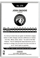 2018 Hoops Blue Josh Okogie