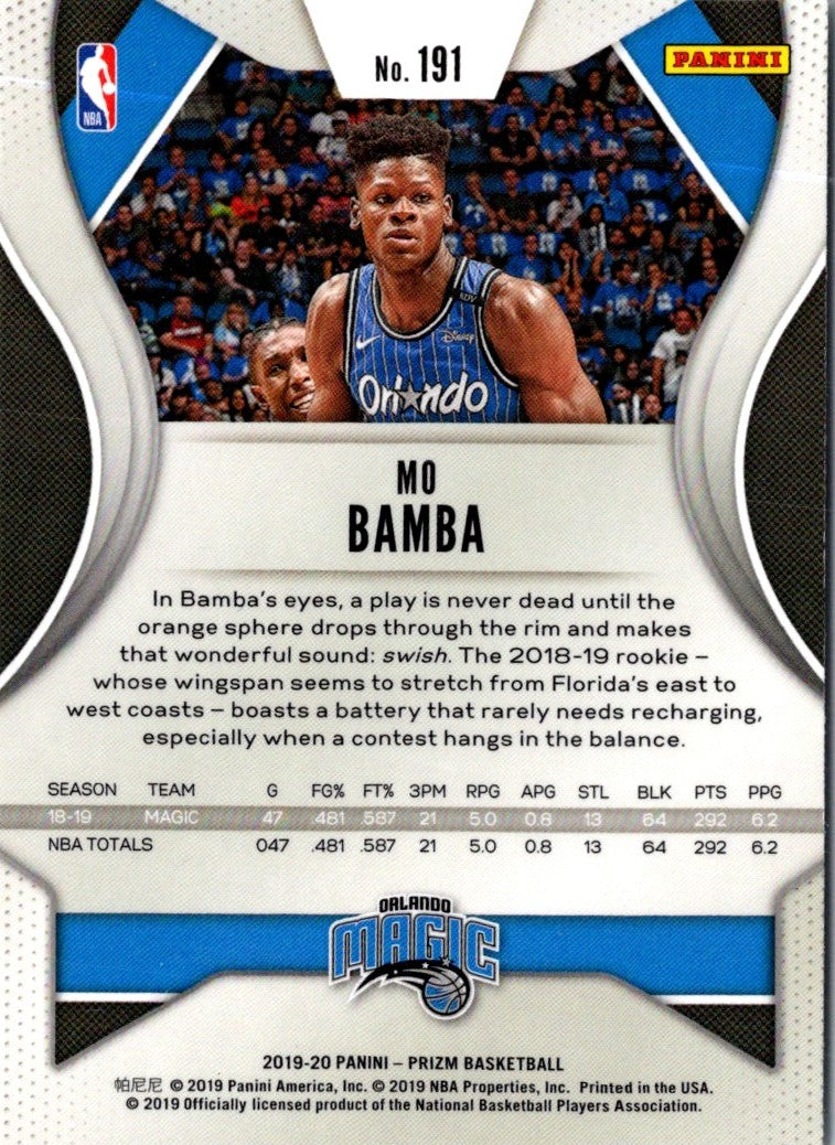 2019 Panini Prizm Mo Bamba