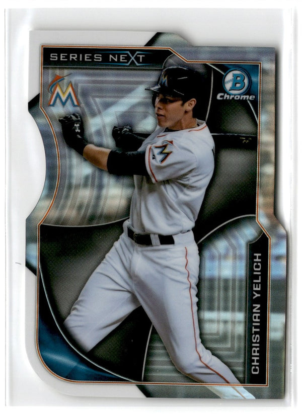 2015 Bowman Chrome Series Next Die Cuts Christian Yelich #SN-CY