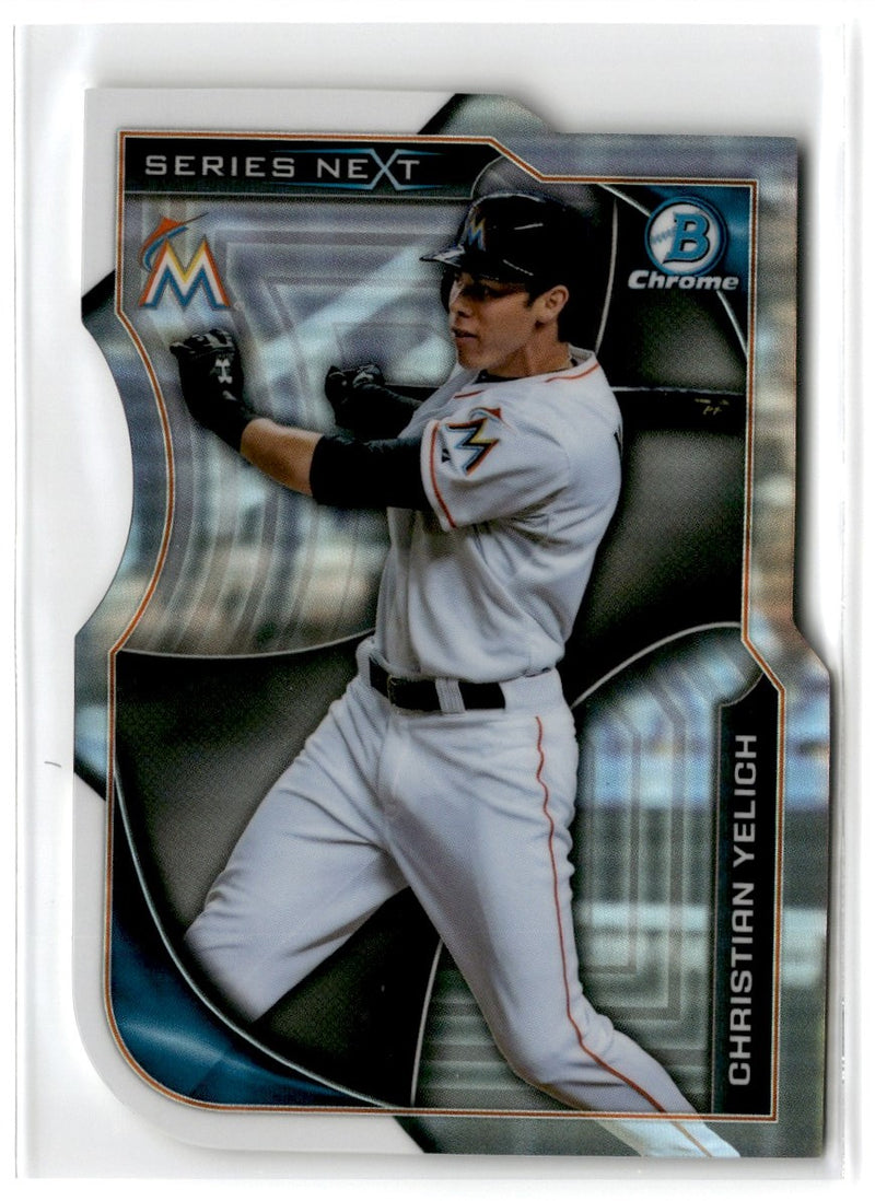 2015 Bowman Chrome Series Next Die Cuts Christian Yelich