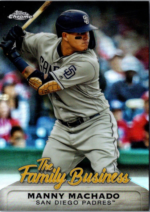 2019 Topps Chrome Update Edition The Family Business Manny Machado #FBC-23