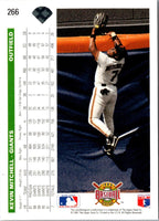 1992 Upper Deck Gold Hologram Kevin Mitchell #266