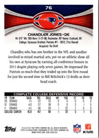 2012 Topps Chandler Jones #76 Rookie