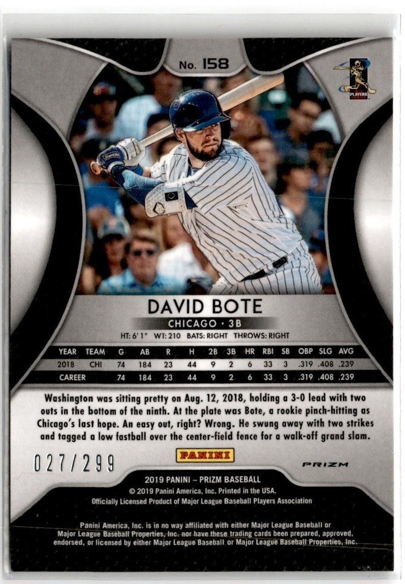 2019 Panini Prizm Red Mojo David Bote