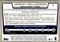 2012 Bowman Chrome Jeremy Hellickson #4