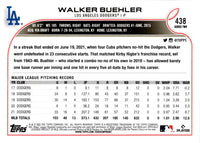 2022 Topps Walker Buehler #438