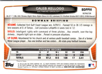 2013 Bowman Draft Picks & Prospects Chrome Caleb Kellogg #BDPP91