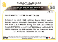 2022 Topps Update 2022 MLB All-Star Game Blue Manny Machado #ASG-12