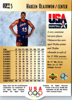 1996 Fleer Clyde Drexler/Hakeem Olajuwon #5