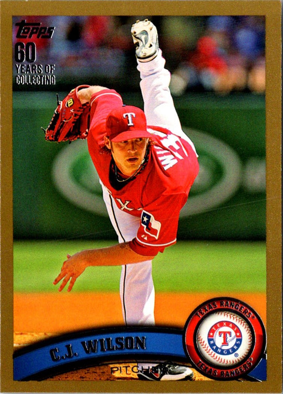 2011 Topps Gold C.J. Wilson #323 1394/2011