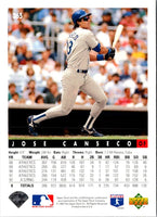 1993 Upper Deck Gold Hologram Jose Canseco #365
