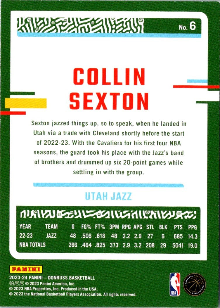 2023 Donruss Collin Sexton