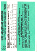 1984 Donruss Mike Warren