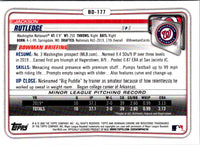 2020 Bowman Draft Chrome Jackson Rutledge #BD-177