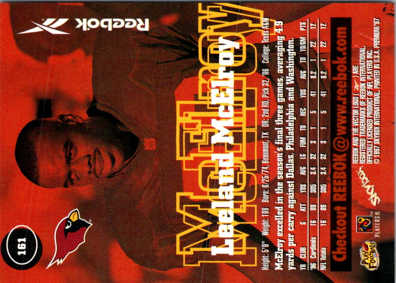 1997 SkyBox Premium Leeland McElroy