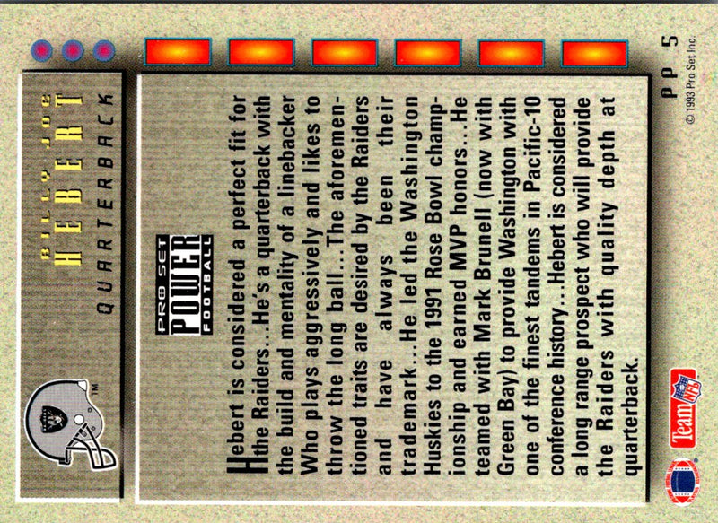 1993 Pro Set Power Update Prospects Billy Joe Hobert