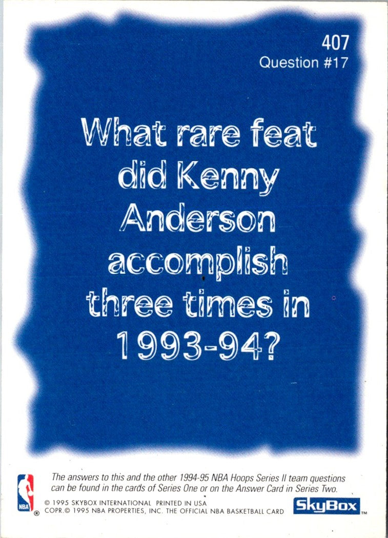 1995 Fleer European Kenny Anderson