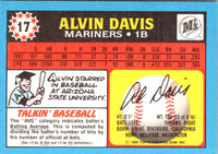 1988 King B Discs Alvin Davis #17