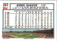 1992 Topps Traded Eric Davis #26T