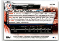 2017 Bowman Chrome Prospects Albert Abreu #BCP153