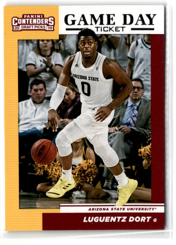 2019 Panini Contenders Draft Picks Game Day Ticket Luguentz Dort #27