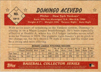 2019 Panini Elite Extra Edition Triple Silhouettes Orange Domingo Acevedo #16