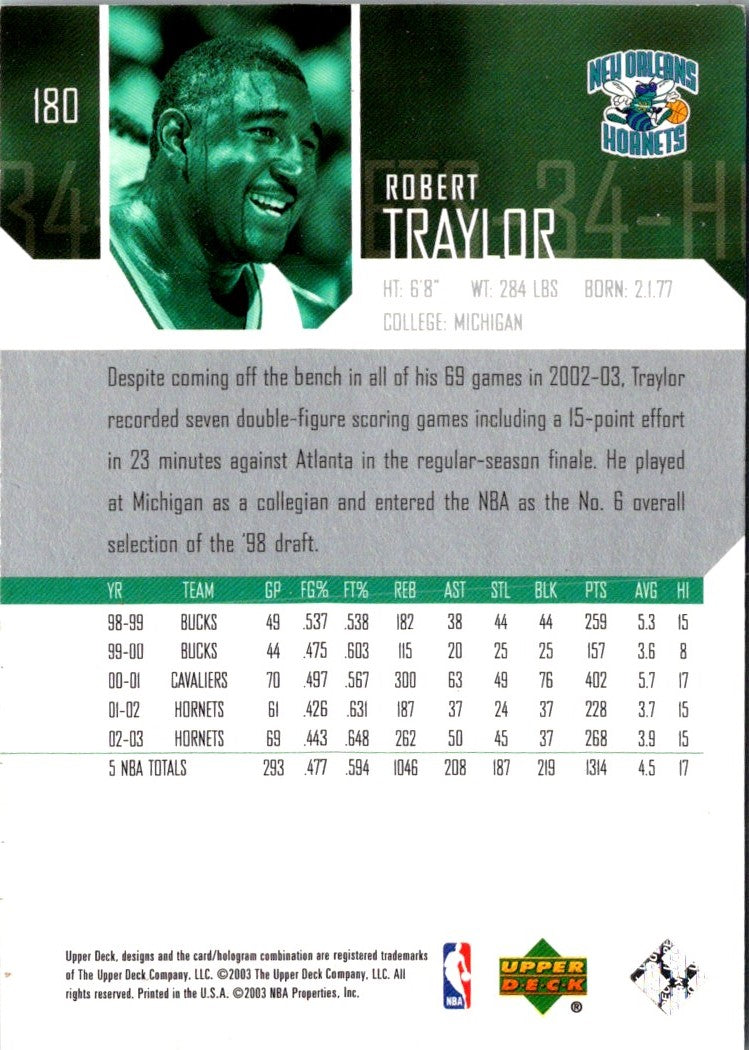 2003 Upper Deck Robert Traylor