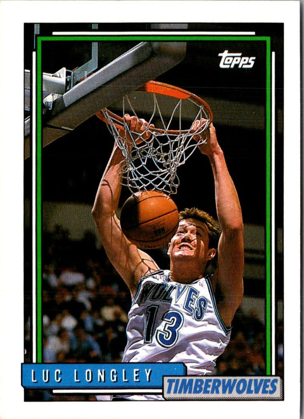 1992 Topps Luc Longley #89