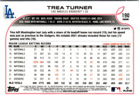 2022 Topps Chrome Trea Turner #190