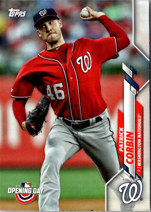 2020 Topps Opening Day Patrick Corbin #41