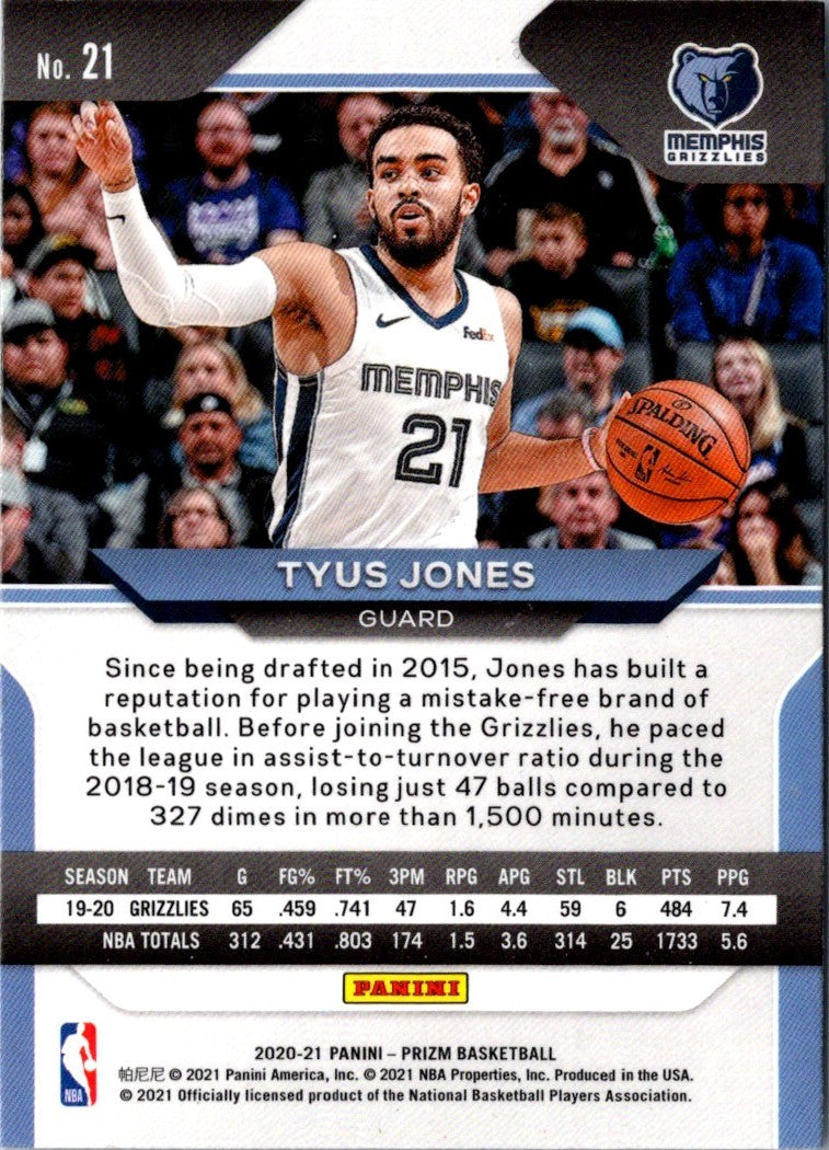 2020 Panini Prizm Prizms Tyus Jones