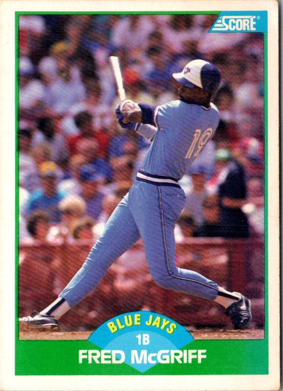 1989 Score Fred McGriff #6