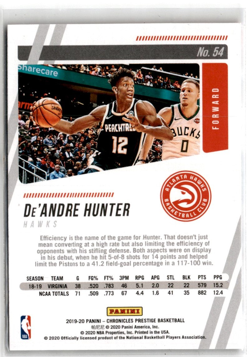 2020 Panini National Treasures De'Andre Hunter